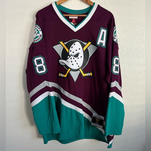 Mitchell Ness Anaheim Mighty Ducks Teemu Selanne NHL Blue